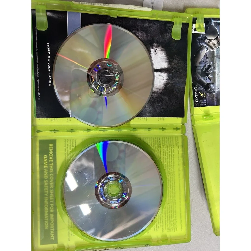 Microsoft Xbox 360 Game Lot Star Wars Force Unleashed/Call of Duty *UNTESTED*